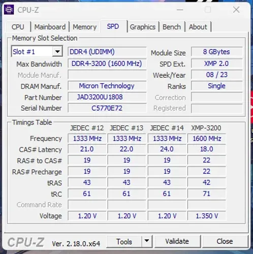 Memoria ram ddr4 Jazer 8gb 2666MHz
