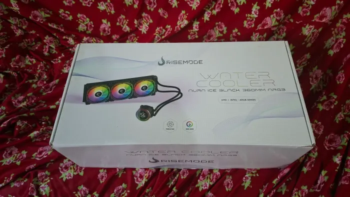 Water Cooler 360mm Rise Mode Aura Ice Black ARGB