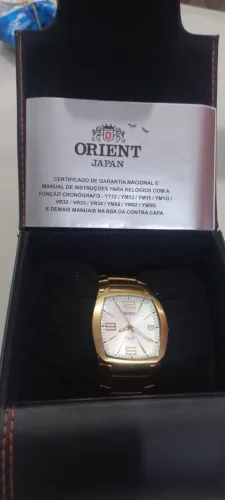 Relógio orient masculino dourado