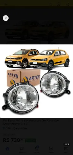 Farol de milha gol, saveiro,  crossfox, fox