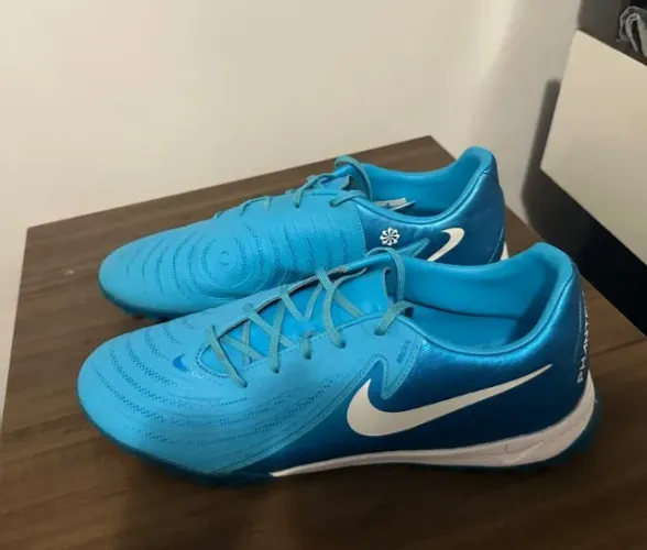chuteira nike phantom gx society azul 45