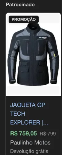Jaqueta de moto