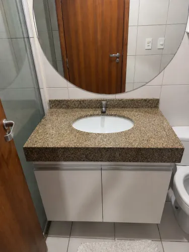 BALCÃO DE BANHEIRO / Gabinete de banheiro Mármore