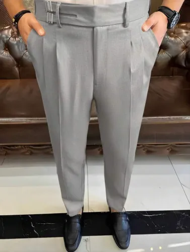 Calça Social casual cinza claro 42