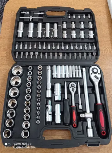 Jogo Chaves Ferramentas 108 Peças NOVO Kit Xaves Profissional Novas Soquetes Pitos Carro