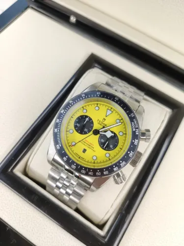 Relogio Tudor Black Bay Chrono Modelo Novo "Bumblebee" LINHA PREMIUM AAA= 10X SEM JUROS
