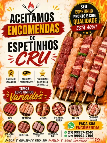 Espetinhos CRU