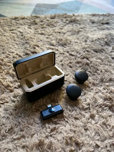 Kit Microfone Sem Fio Duplo p/ iPhone + Case Carregadora (Plug & Play)