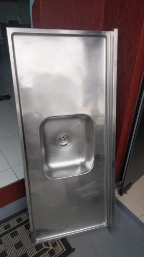Tampo de Pia em Inox 1.30 x 0.55