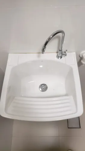 TANQUE DE LOUÇA DECA COM COLUNA - NOVO, NUNCA UTILIZADO!