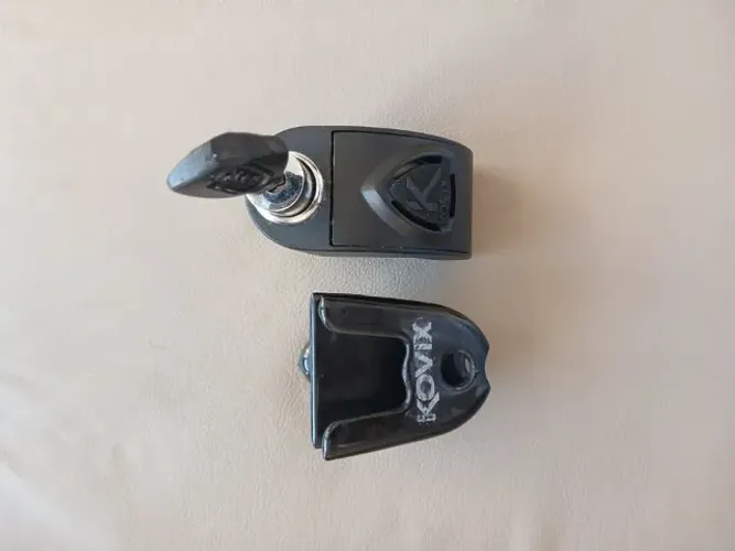 Trava disco Moto Bike Elétrica, com alarme Kovix + suporte Kovix + Bateria Nova