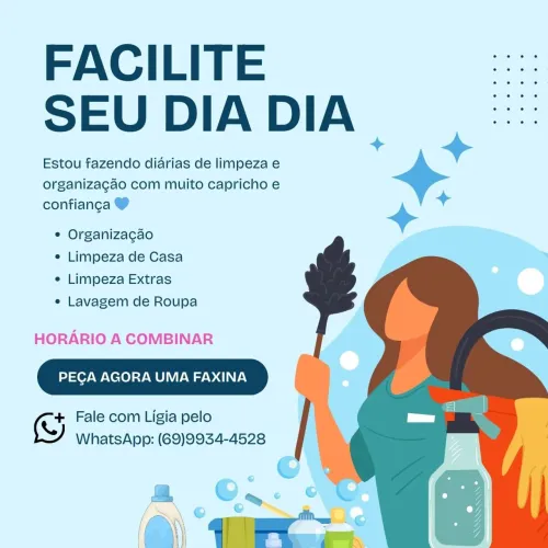 Faço diária  _ faxina