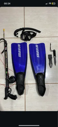 Kit pesca sub muito novo