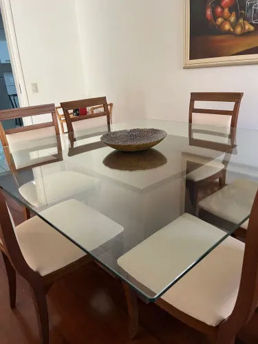 Mesa sala jantar 6 cadeiras perfeita