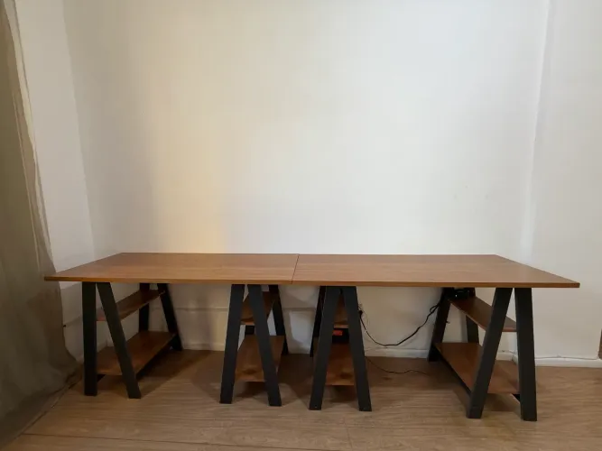 2 mesas estilo cavalete