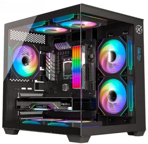 GABINETE GAMER KALKAN MIDGARD DIGITAL PRETO SEM FAN