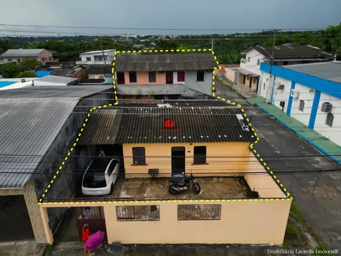 Casa na Cidade Nova 2 Qts sendo 1 suíte + 1 Prédio Residencial com 4 Apartamentos