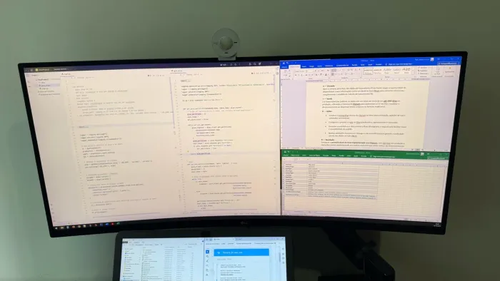 Monitor LG UltraWide 34 Curvo QHD 160Hz 1ms 34WP65CB com Suporte Articulado ELG F80N