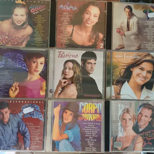 Lote de 16 CDs ORIGINAIS de Novelas (brinde: Zazá só a capa; Corpo Dourado cd arranhado)
