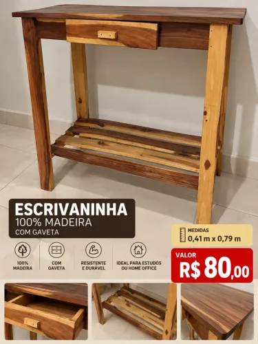 Escrivaninha madeira