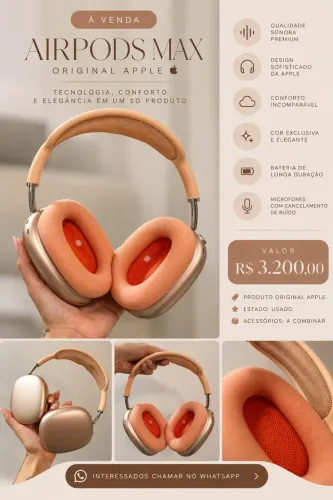 AirPods Max laranja Apple