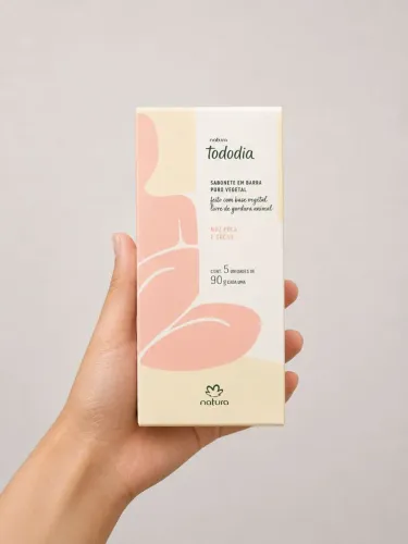 Sabonetes Natura Tododia nóz pecã e cacau 