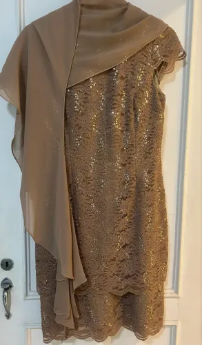 Vestido festa casamento luxo nude GORGEOUS