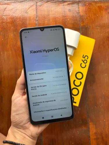 XIAOMI POCO C65 256GB / 8GB RAM - Azul (Na Caixa Completo e Impecável)