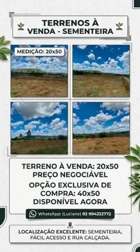 Terrenos em União dos Palmares