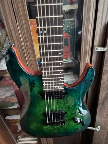 Guitarra Schecter C-7 Pro Aqua Burst 7 Cordas Destro