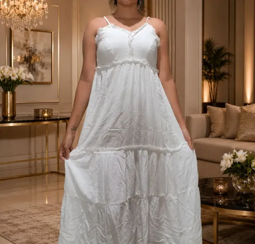 Vestido longo Branco