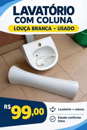 Lavatório e Coluna 