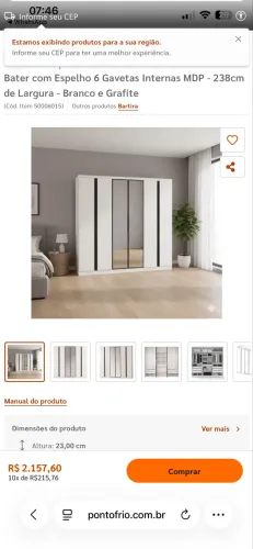 Guarda-Roupa Bartira - 6 portas