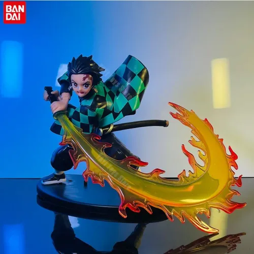 Boneco Tanjiro Miniatura Demon Slayer Kimetsu 14cm