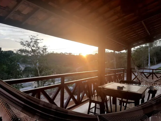 Casa de campo com clima de paz