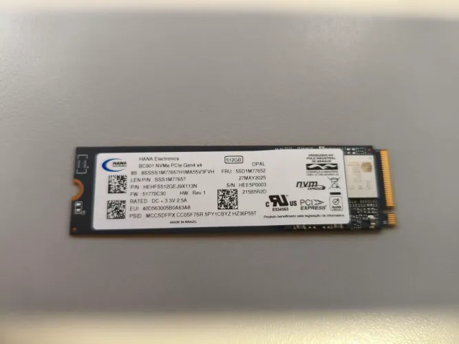 SSD Nvme SK Hynix Gen 4 512GB Saúde 100%