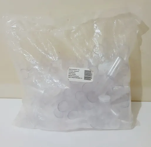 PROMOÇÃO ! KIT 100 UN POTE PLÁSTICO J-23 COM 23ML