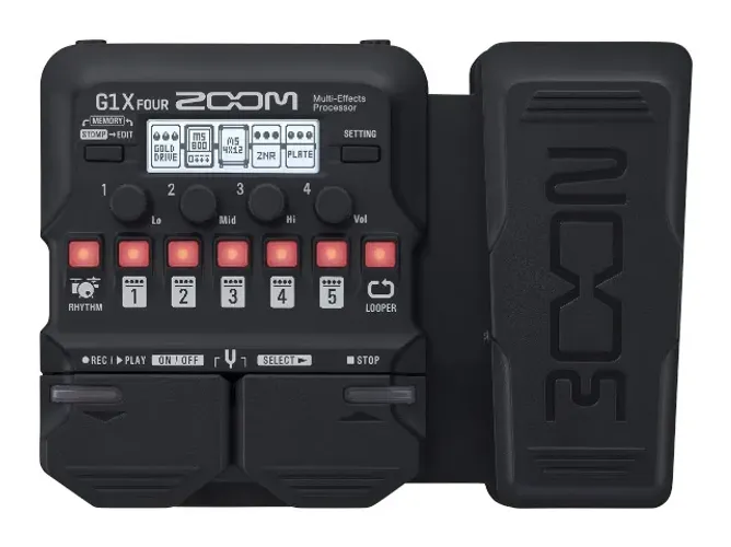 Zoom Pedal De Efeito Para Guitarra G1x Four Preto Novo