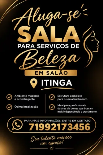 Alugo sala dentro de salão