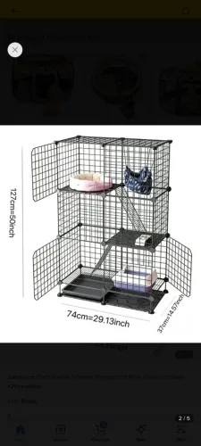 GAIOLA MODULAR 3 ANDARES , PARA ANIMAIS