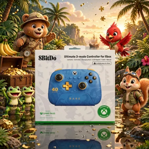 8BitDo Ultimate 3-mode Wireless Controller (Rare 40th Anniversary Edition)
