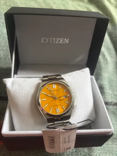 Relógio Citizen Tsuyosa amarelo 40mm