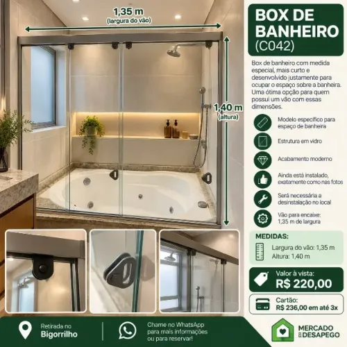 BOX DE BANHEIRO (C042)