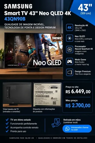 NEO QLED 43 POLEGADAS
