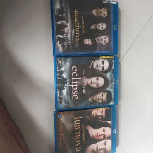 Lote Blu-ray a saga Crepúsculo 3 filmes 60 reais ou 25 cada
