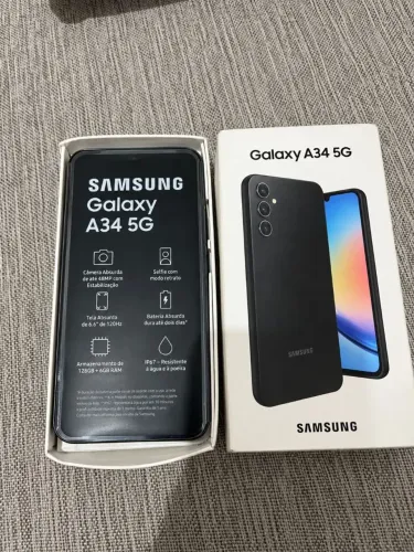 A34 5g na caixa tudo certinho meu de uso