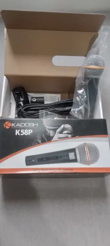 Microfone com cabo 4m