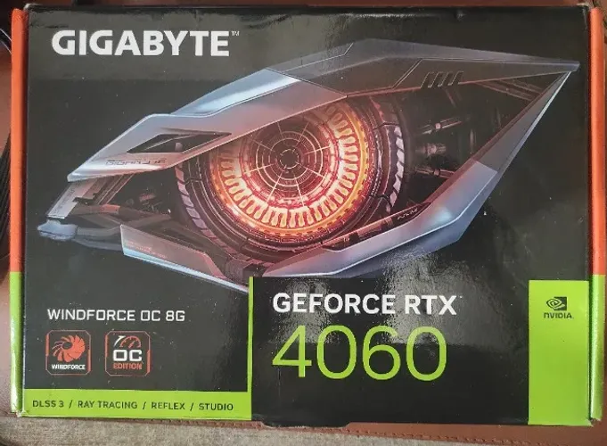 GIGABYTE RTX 4060 WINDFORCE OC 8GB (COM DETALHES)