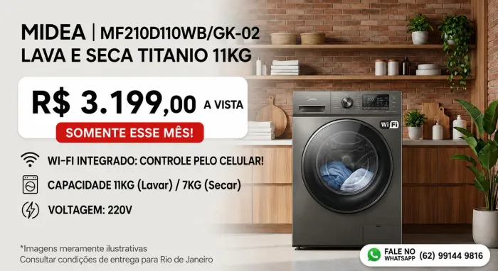 LAVA E SECA MIDEA