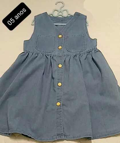 Vestido infantil jeans